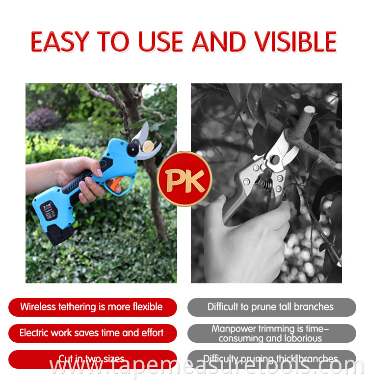 New hand-held electric fruit tree pruning shears cordless pruner electric pruner shear